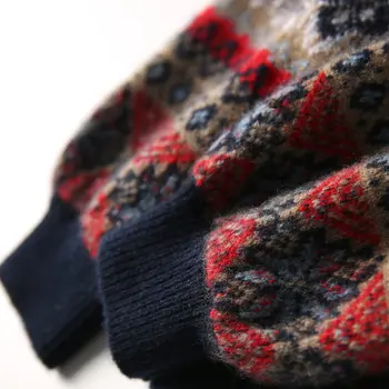 Žiemos Moterų Megztinis Storas O-Kaklo, ilgomis Rankovėmis Vilnos Megzti Moterų Megztinis Minkštas Džemperis Drabužius Ištraukite Femme Mezgimo Viršūnes Šiltas
