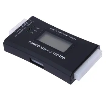 Greitas Testas Skaitmeninis LCD Galia Banko Tiekimo Testeris Kompiuterio 20/24 Pin Maitinimo Testeris Paramos 4/8/24/ATX 20 Pin Sąsaja