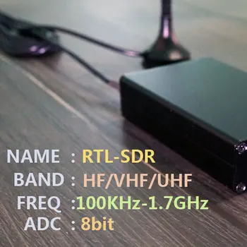 Radijo Imtuvas 100KHz-1.7 GHz Pilna Juosta UV HF RTL-SDR USB Imtuvas RTLSDR USB Dongle, Su RTL2832u R820t2 RTL SDR Imtuvas
