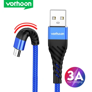 Vothoon Micro USB Kabelis Nailono Greitas Įkrovimas USB Duomenų Kabelis, Skirtas 