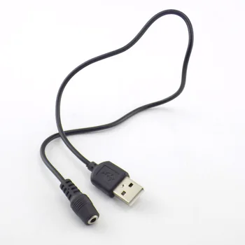 2vnt Tipas USB DC Male Kištuko lizdas Moterų Keitiklis DC Maitinimo šaltinis 1.35x3.5mm Jungties prailginimo Laido Laido Įkroviklis