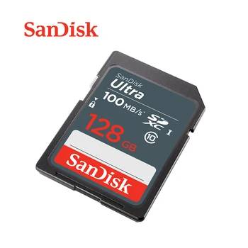SanDisk Ultra SD Kortelė 16GB 32GB 64GB 128GB 256 GB SDHC SDXC Atminties Fotoaparato Kortelės 100MB C10 U1 