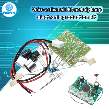Elektroninių Juokingas Rinkinys Balso Kontrolės Melodija lempa LED Šviesos Melodija 