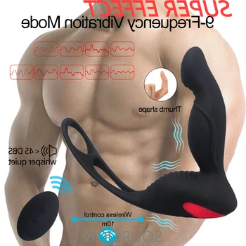 Vyrų Vibratorius Prostatos Massager Stimuliatorius Sekso Žaislų Pora Vyrų Gėjų Suaugusiųjų Sexshop Masturbator Strap-on vibratoriai Analinis Kaištis