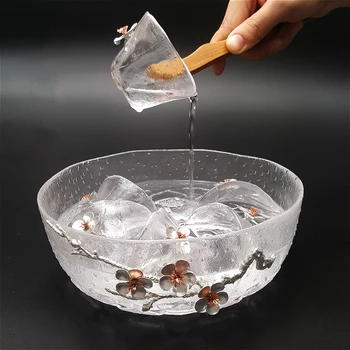 Daug Arbatos Dubenėlį plaktukas modelis stiklo rankų darbo Skardos slyvų maži arbatos puodelio aukštos temperatūros išplauti indą KungFu arbatos rinkinys priedai