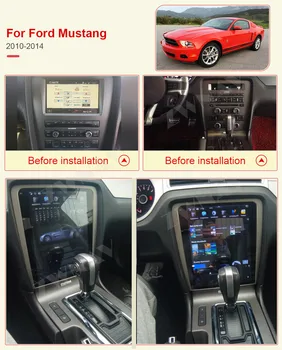 128G Tesla Ekranas Android 9 Multimedijos Grotuvo Ford Mustang 2010 2011 2012 2013 GPS Radijo Imtuvas Auto Stereo Galvos Vienetas
