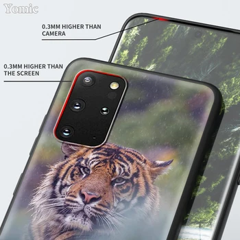 Karalius Tigras, Liūtas Black Case for Samsung Galaxy S20 FE S21 S10 Unikalus 20 Pastaba Ultra S8 10 Lite S9 Plus S10e TPU Minkštas Telefono Dangtelį