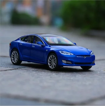 Naujas 1:32 Tesla MODEL S Lydinio Automobilio Modelį Diecasts & Žaislinės Transporto priemonės Žaislinius Automobilius Vaikas Žaislai Vaikams Dovanos Berniuko Žaislas raudonas automobilis