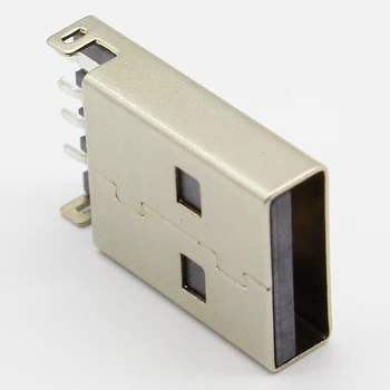 10vnt/daug 4Pin USB 2.0 A Tipo Male Plug SMT Jungtis Juoda G49 Duomenų Perdavimo mokesčių Nemokamas Pristatymas