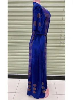 Naujas Stilius Afrikos Moterų Drabužių Dashiki Abaja Mados Aksomo Audiniai Karšto Gręžimo Prarasti Suknelė Nemokamai Dydis Vienas Gabalas