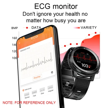 LIGE Visiškai Jutiklinis Ekranas Smart Watch Vyrų IP68 Vandeniui Žiūrėti Širdies ritmo EKG Stebėjimas LED Žibintuvėlis Sporto Smartwatch Moterims