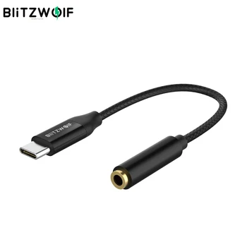 BlitzWolf BW-AA2 USB C iki 3,5 mm Audio Ausinių Adapteris Raktu 
