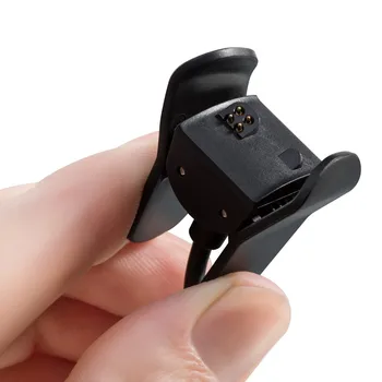 Juoda 1m / 3.3 ft USB Įkroviklis Garmin Vivosmart 3 Smart Apyrankės Įkrovimo Pakeitimo Duomenų Kabelis Greito Įkrovimo Kabelis