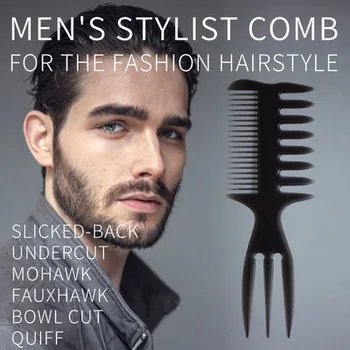 2021 naujas vyrų retro naftos šukuosena galva plati, dantų šukos barzda šabloną formavimo šukos plaukų šepetys barzda naftos šukos vyrų stilius įrankis