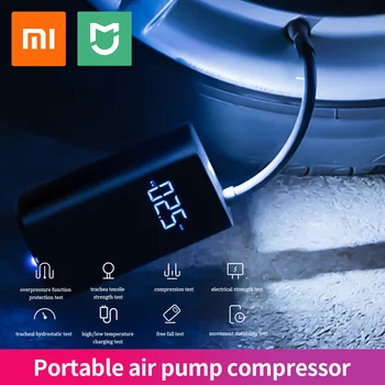 Xiaomi Mi Mijia Nešiojamų Oro Siurblys Kompresorius Padangų Slėgio Nustatymo Skaitmeninis Elektros Pripūtimo Siurblys Bike Motociklai Automobilis
