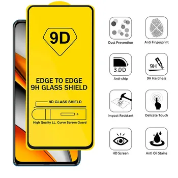 9D Grūdintas Stiklas Xiaomi Poco F3 Stiklo PocoF3 F 3 Screen Protector Telefonas Saugos Priekiniai Stiklai Pocophone F3 Apsauginės Plėvelės