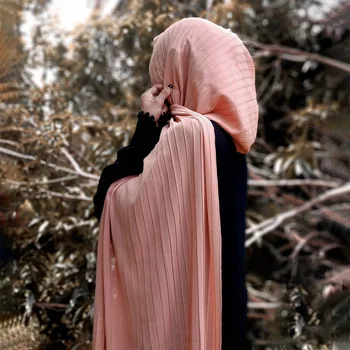 2021 Naujų Kelių Sluoksnių Šifono Hijab Musulmonų Moterų Skara Headscarves Vasaros Mados Hijab Headwrap Skara Chifon Islamas Šydas