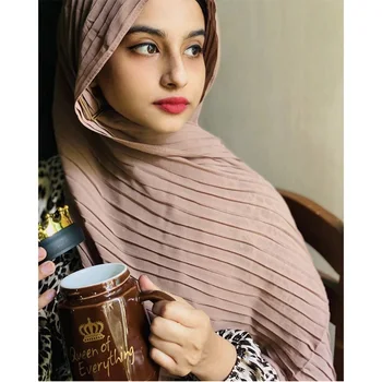 2021 Naujų Kelių Sluoksnių Šifono Hijab Musulmonų Moterų Skara Headscarves Vasaros Mados Hijab Headwrap Skara Chifon Islamas Šydas