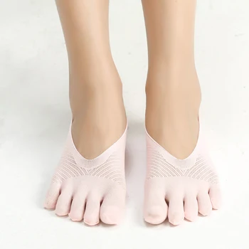Ortopedijos Suspaudimo Puskojinės Moterų Kojų Kojinės Ultra Low Cut Įdėklas su Gelio Tab Kvėpuojantis Asmens Sveikatos Priežiūros TK-ing