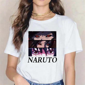 Karšto Japonų Anime Naruto Kietas Uchiha Itachi Spausdinti Moterų Marškinėliai Animacinių filmų trumpomis Rankovėmis Marškinėlius Streetwear Viršuje Dropship 90s Drabužiai