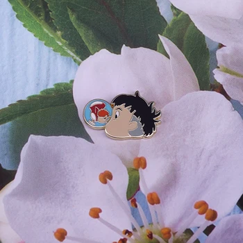 Ponyo ir Sosuke Emalio Pin studio Ghibli Ženklelis ūkio meilės išgelbėti pasaulį Sagė Hayao Miyazaki meno kūrinius, kolekcijas