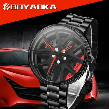 2021 vyriški Laikrodžiai Ratlankio Stebulės Žiūrėti Varantys Laikrodis Laikrodis, Sporto Automobilį Custom Design 