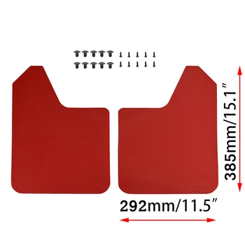 Raudonas Universalus Mudflap Purvo Atvartais Splash Apsaugai Mudguard Pikapas SUV Visureigis 