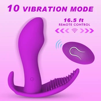 Nematomos Kelnaitės Vibratorius Belaidžio Nuotolinio Valdymo Vibruojantis Dildo Kiaušinių Sekso Žaislas Moterims, 10 Greičio Nešiojami Klitorio Stimuliatorius