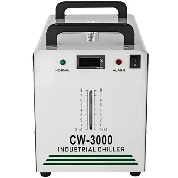 Vandens Šaldymo CW-3000DG 9L Talpos Thermolysis Pramoniniai Vandens Šaldymo 60/80W CO2 Stiklinis Vamzdelis