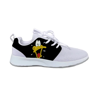 Šviesos Bėgimo Bateliai Kvėpuojantis Sportbačiai Karšto Looney Tunes Daffy Duck 'Daffy Veidas ne Vyrai/Waman Breathables