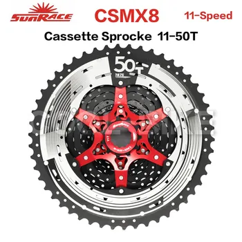 SunRace CSMS8 CSMX8 11 Greitis Pločio Santykis dviratį dviračiu kasetės Kalnų Dviračių laisvosios eigos 11-42T 11-46T 11-50T 11-51T