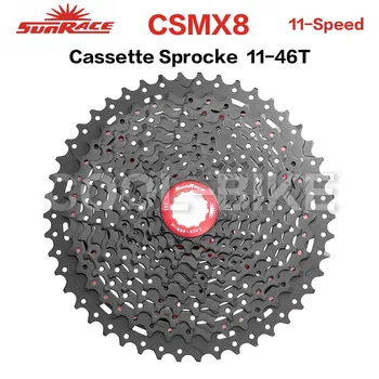 SunRace CSMS8 CSMX8 11 Greitis Pločio Santykis dviratį dviračiu kasetės Kalnų Dviračių laisvosios eigos 11-42T 11-46T 11-50T 11-51T