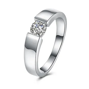 Sidabro Padengtą žiedas, papuošalų, tauriųjų šaliai, papuošalai, Vyrų išskirtinį kūrybos gražių kristalų cirkonis mados žiedai, vestuvių moterų r21