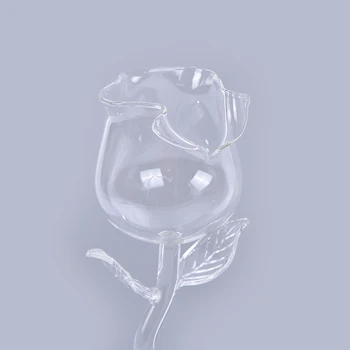 Rožių Formos Skaidrus Vynas, Stiklo Gėlių Goblet Raudonojo Vyno Kokteilis Akinius Namų Vestuves Kokteilių Taurės Tokios Drinkware Virtuvės Įrankis