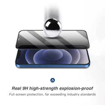 Magtim Privačių Screen Protector, iPhone 12 11 Pro Max XR Anti-spy Grūdintas Stiklas iPhone 6s 7 8 Plus XS MAX tamsinti Stiklai