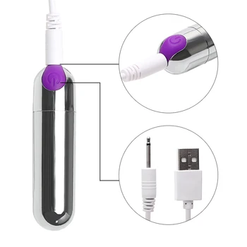 Atsparus vandeniui Mini Vibratorius Kulka 10 Greičio USB Įkrovimo Sekso Žaislai Moterims, Stiprios Vibracijos ir G-spot Massager