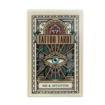 78 vnt Oracle Taro Kortos tatuiruotė taro Kortų Valdybos Denio Žaidimai Palying Korteles Šalis Žaidimas