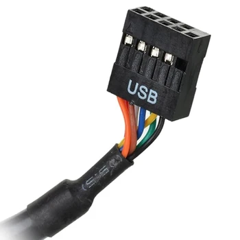 1Pcs Plokštė Antraštė Adapterio Laido Aukštos Kokybės 19/20 Pin USB 3.0 Moteris Su 9 Pin USB 2.0 Male