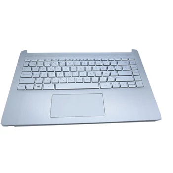 JIANGLUN Nešiojamas Palmrest Su Klaviatūra Su Touchpad HP 14-DQ TPN-Q221 Sidabro Spalvos