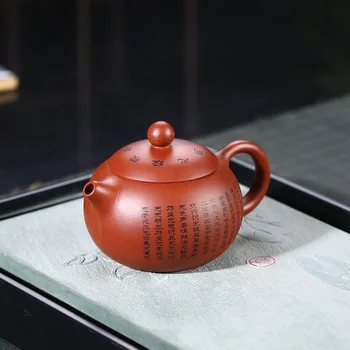 Yixing Arbatinukas Xishi Virdulys Handpainted Kung Fu Zisha Teaware Siųsti Dovanų Dėžutėje