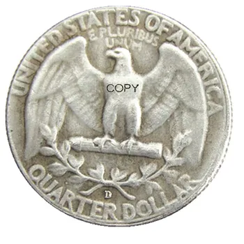 JAV 1940P/S/D Skirtingų Mėtų Vašingtono Ketvirtį Dolerių, Sidabro Padengtą Kopijuoti Monetos