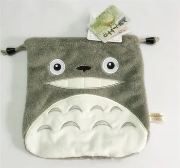 18cm Mielas Animacinių filmų Cosplay Totoro Minkštas Pliušinis Raišteliu Krepšiai Atsitiktinis Mini Kids Kortelės Turėtojas Saugojimo Mobiliojo Telefono Pakuotės Šiukšlių Maišelis