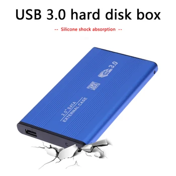 Išorinis HDD SSD Talpyklos Įrankis Nemokama 2.5 Kietąjį Diską Atveju SATA III II I USB3.0 HDD Atveju, USB Laidas, Naujas Dėklas