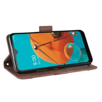 Odos Kortelės Lizdas Nuimamas Telefoną Atveju LG Q70 Flip Case LG Q51 Q 51 60 Q 70 70Q 60Q 51Q Piniginės Padengti Shell LG Q60 Atveju