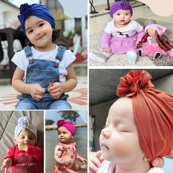 Mados Kūdikis Skrybėlę Kietas Turbaną Elastinga Kepurės Mergaitėms Baby Kūdikių Reikmenys
