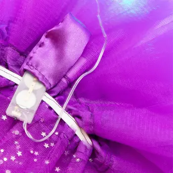 Moterų Star Blizgančiais Tutu Sijonas LED Šviesos Neonas Spalvinga Šokių Grupė Trumpą Suknelę