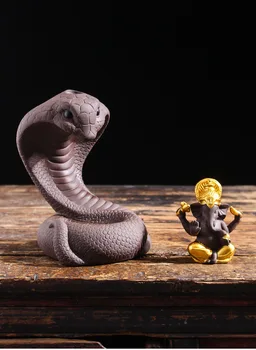 Dramblys Dievas Ganeša Moliuskui Smilkalų Degiklis Gyvatės Formos Keraminės Smilkalų Laikiklis Censer Nešiojamų Porceliano Censer Naudoti Namuose