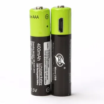 ZNTER 1PC 1,5 V 400MAH AAA Li-polimero Baterijos su 