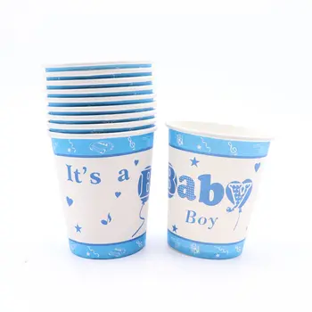 Mėlyna Kūdikių Šalies Prekių Vienkartinės Lėkštės Staltiesė Taurės Reklama Tortas Topper Vaikams Pirmojo Gimtadienio Dekoro Baby Shower Papuošalai