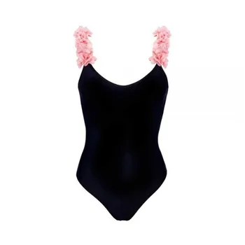 Moterų maudymosi Kostiumėliai, 2021 M. Europos ir Amerikos vientisas maudymosi kostiumėlis Vaikams vientisos Spalvos Žiedlapis Bikini Motina Dukra maudymosi Kostiumėliai
